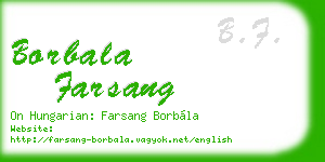 borbala farsang business card